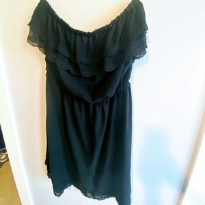 RW&CO Black Strapless Dress. Size M